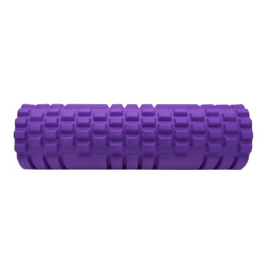 Массажный ролик для йоги и пилатеса ABS, 45*14см фиолетовый-2